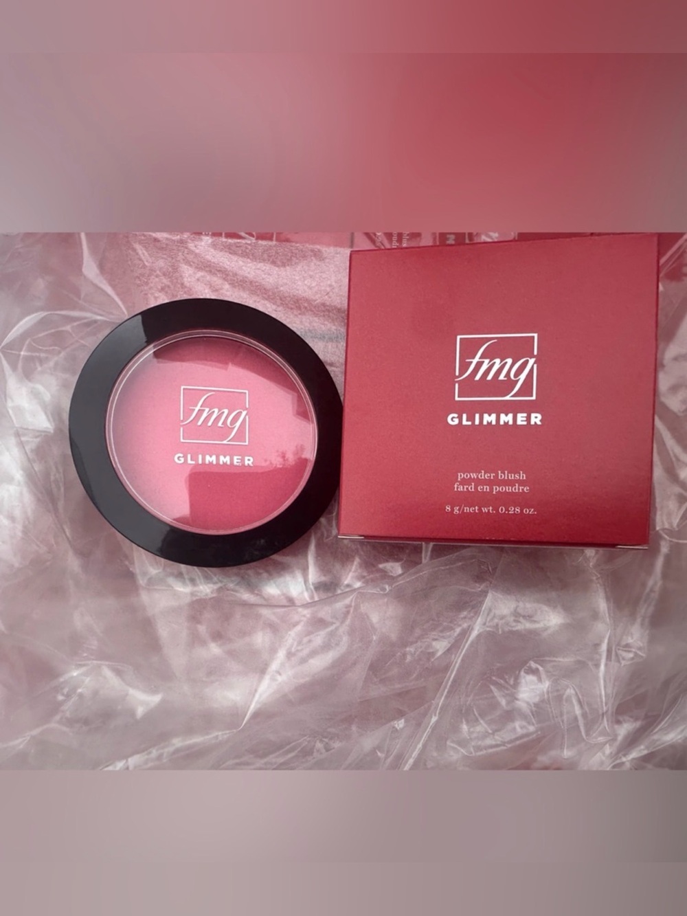 🌺 FMG Glimmer Powder Blush in Petal Pink. - Picture 2 of 4